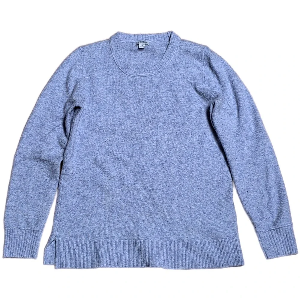 J. Crew Speckled Crewneck Sweater Women's Size Small Light Purple Pullover